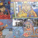 Mosaico Parque O’Higgins: las 4 reinas de Chile